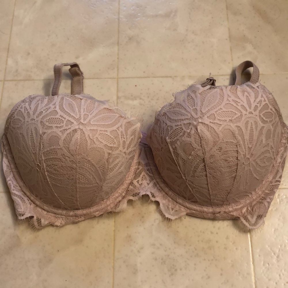 PINK Lace Push-up Bra